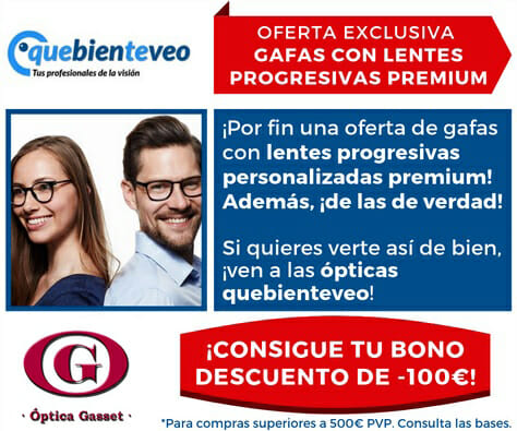Promociones en gafas progresivas premium Aneop en Óptica Gasset